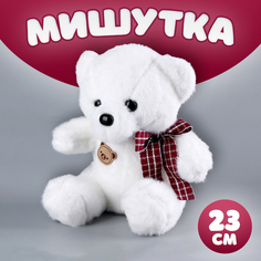 Мягкая игрушка Мишутка, 23 см, цвет белый No Brand
