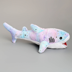 Мягкая игрушка Акула, космос, 37 см No Brand