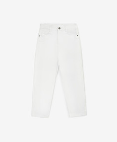 Джинсы прямого силуэта белые для мальчика Gulliver (164)