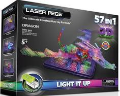 Конструктор "Laser Pegs" 3D световая панель-Дракон 57 в 1