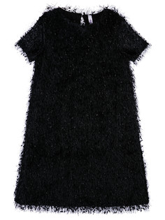 Платье трикотажное для девочек PlayToday, черный, 146