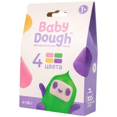 Тесто для лепки Baby Dough Набор № 3 240 г 4 цвета