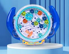 Детская настольная игра Лабиринт голубая No Brand