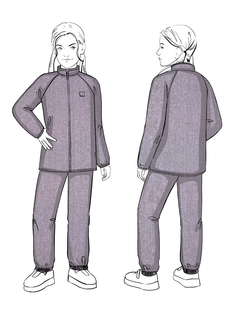 Костюм спортивный детский NIKASTYLE 7т11424, орхидея, 98