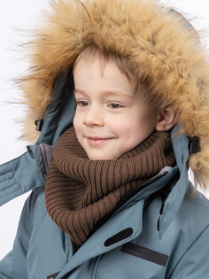 Снуд детский NIKASTYLE 17з15624, коричневый, onesize.
