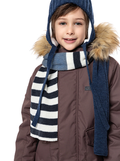 Шарф детский NIKASTYLE 17з15724, синий; белый, onesize