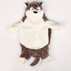 Шкура мягкой игрушки Хаски, 50 см, цвет серо-белый No Brand