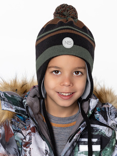 Шапка детская NIKASTYLE 11з15424, черный полынь, 48-52