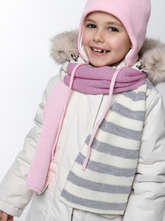 Шарф детский NIKASTYLE 17з15724, розовый; серый, onesize
