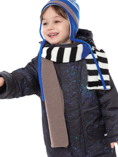 Шарф детский NIKASTYLE 17з15724, коричневый; синий, onesize