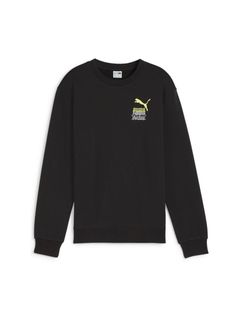 Толстовка Puma Classics Brand Love Crew Tr B, черный, 128