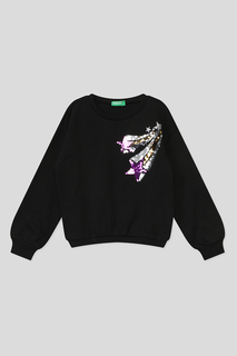 Толстовка детская Benetton 3J68C107E, черный, 170