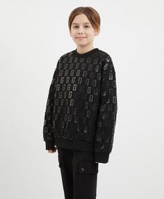 Свитшот с принтом чёрный для мальчика Gulliver, 146, 224GSBJC1601