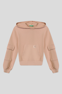 Толстовка детская Benetton 3J68C203K, бежевый, 140