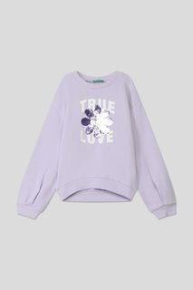 Толстовка детская Benetton 3J68C10I9, сиреневый, 140