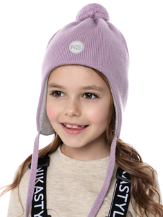 Шапка детская NIKASTYLE 11з15424, фиолетовый, 50-54.