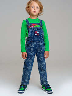 Полукомбинезон детский PlayToday 32412005, синий, 98