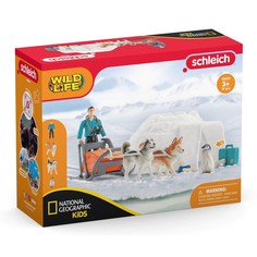 Игровой набор Schleich Антарктическая экспедиция с хаски Шляйх 42624 Wild Life