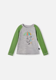 Джемпер детский Reima Moomin Tindra, серый; зеленый, 104