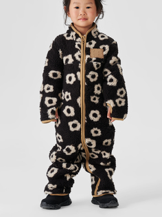 Комбинезон детский Happy Baby 89058, black flower, 92