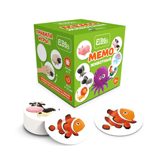 Обучающая настольная игра El`BascoKids для развития памяти МЕМО Животные,ET03-019