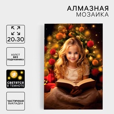 Новогодняя алмазная мозаика Школа талантов Волшебная ночь 20 х 30 см