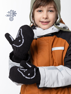 Варежки детские NIKASTYLE 14з17024, черный, 12
