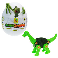 Конструктор 1TOY Динопарк Гигантское яйцо с динозавром брахиозавр