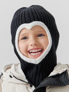 Балаклава детская Happy Baby 88561, черный, 52-54