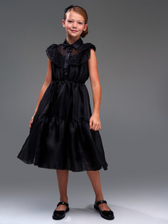 Платье детское PlayToday 42421007, черный, 170