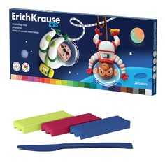 Пластилин ErichKrause Kids Space Animals со стеком 24 цвета 432 г