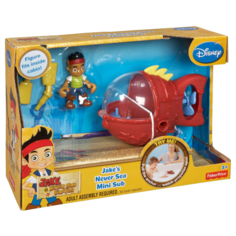 Игровой набор Disney Junior для ванной Мини-подводная лодка Джейк и Пираты Нетландии