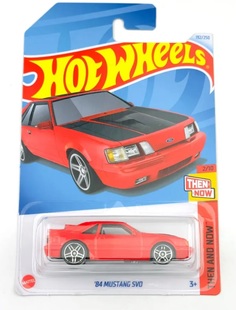 Машинка базовой коллекции Hot Wheels 84 MUSTANG SVO красная C4982 HTC66