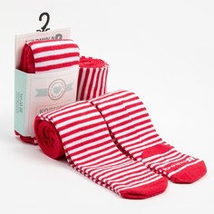 Крошка Я Колготки Крошка Я Дед Мороз, красный, рост 86-92 см