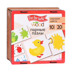 Пазлы зигзаг "Изучаем цвета" 18 элементов (деревянная) Десятое королевство