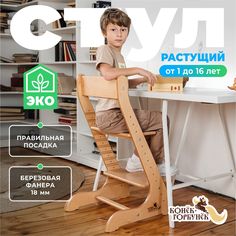Детский растущий стул Конёк Горбунёк Стандарт, цвет Сандал Конек Горбунек