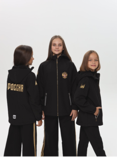 Ветровка детская WILDWINS, WW-K057, черная, 128