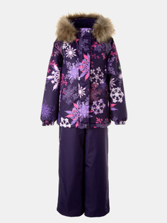 Комплект верхней одежды детский Huppa Marvel, 44173 со снежинками темно-лиловый, 146