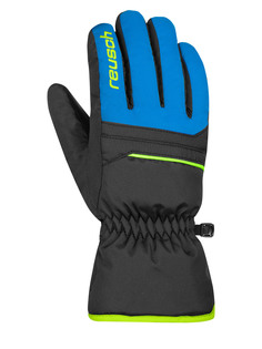 Перчатки детские Reusch Alan Junior, Blck-Bril Blu-Safety Yell, 16