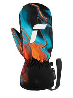 Варежки детские Reusch Carter R-Tex Xt Junior, голубой-оранжевый-черный, 16
