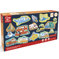 Пазлы Hape Транспорт, 15 картинок E1649_HP