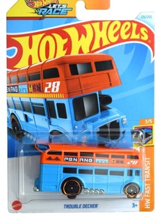 Машинка базовой коллекции Hot Wheels TROUBLE DECKER голубой C4982HTD46