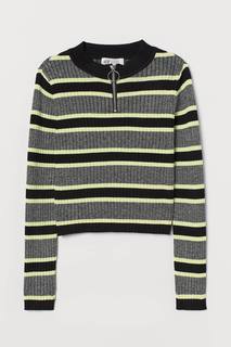 Джемпер детский H&M Rib-knit Jumper 0863123009 серый 134/140