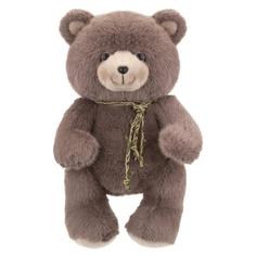Игрушка мягкая Relana Мишка коричневый с плетеной ленточкой, 50 см