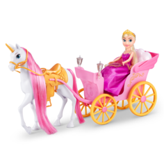 Кукла ZURU Спаркл Герлз Игровой набор для девочки с каретой