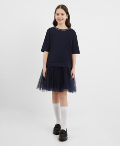 Платье детское Gulliver 224GSGC5004, синий, 164