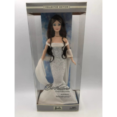 Кукла Барби коллекционная Barbie April Diamond Brunette The Birthstone 2002