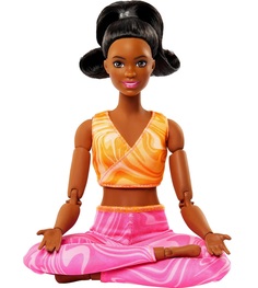 Кукла Барби в оранжевом топе шарнирная серия Безграничные движения Barbie