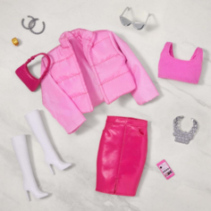Одежда и аксессуары для куклы Барби Barbie Style серия Barbiecore