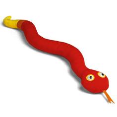 Игрушка мягкая БелайТойс Змея Тутси , 42 см, красный
